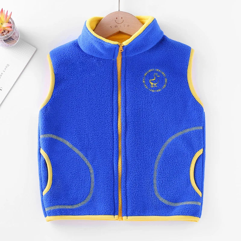 New Autumn Winter Children Tops Clothes Jackets 2-11T Candy Colors Toddler Waistcoats for Boys Girls Casual Kids Hooded Vest