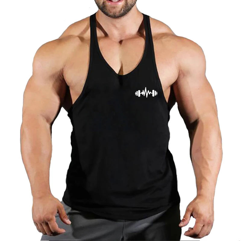 6 Colors Men Tank Top Men Stringer Tank Top Fitness Singlet Sleeveless Shirt Workout Man Undershirt Clothing New