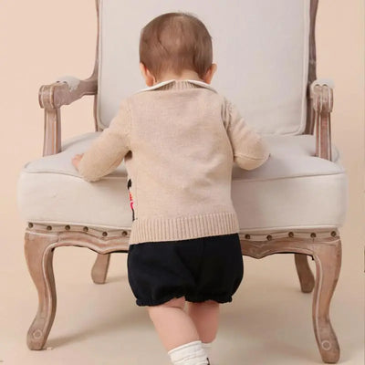 Toddler Baby Boys Sweater Coat for Newborn Autumn Knitted Cardigan Spring Kid Cartton Knitting Outwear Children Baby Boy Clothes