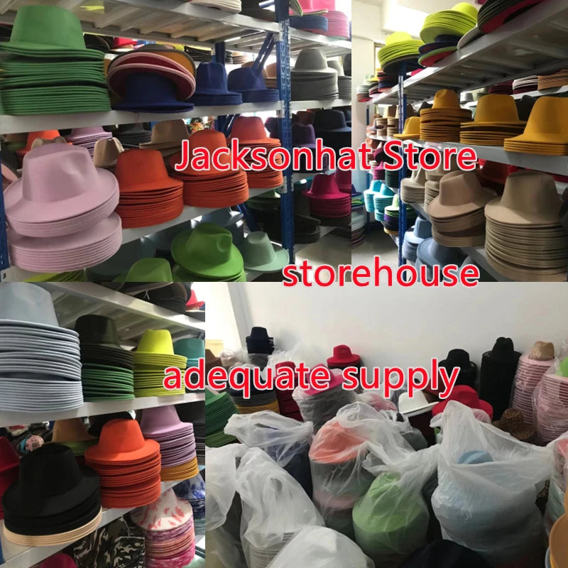 the Derby Hat bowler hat  Fedora for Women and Men Party Hat Men Hat for Winter Elastic Band Felt Hat Jazz Church Hat Wholesale