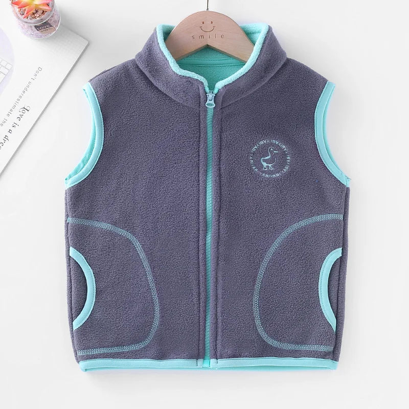 New Autumn Winter Children Tops Clothes Jackets 2-11T Candy Colors Toddler Waistcoats for Boys Girls Casual Kids Hooded Vest