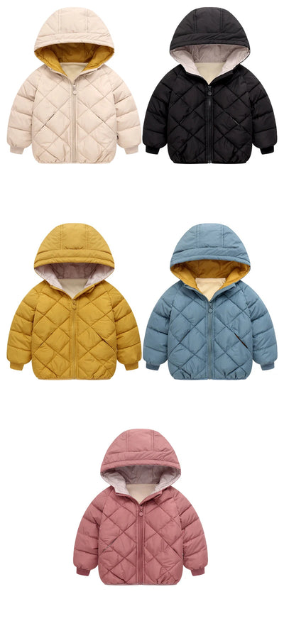 Casual Baby Girls Winter Clothes Kids Light Down Coats with Hoodie Spring Girl Jacket Toddler Children Clothing for Boys Coat