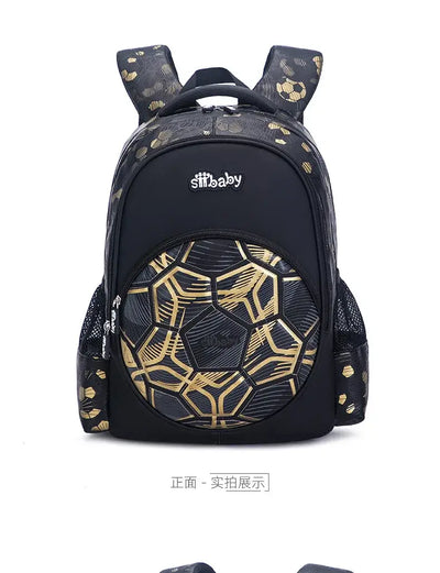 Football School Bags for Boys Shoulder Backpack Bagutte Children Spinal Protection Light Big Capacity Waterproof Backpack Kids