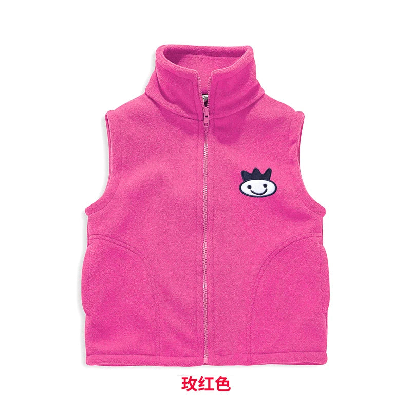 Solid Cartoon Sweater Tank Boy Girl Toddler Kid Baby Spring Autumn Sweater V-Neck Knit Top Fall Fashion Vest Knitwear Clothes