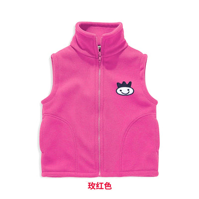 Solid Cartoon Sweater Tank Boy Girl Toddler Kid Baby Spring Autumn Sweater V-Neck Knit Top Fall Fashion Vest Knitwear Clothes