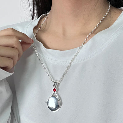 TV H2O Openable Shell Pendant Necklace Women Fashion Gilrs Mermaid Crystal Silver Color Copper Zircon Choker Jewelry Accessories