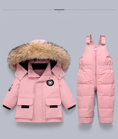 Children Clothing Set Baby Winter Warm Down Jackets parka Boys Thick Jumpsuit Infant overcoat toddler Girl Clothes Kids Snowsuit