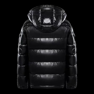 Down Jacket Men's Hooded Winter Down Jacket Detachable Hat White Goose Down Filled Warm Casual Jacket Men Winter Jacket   Jacket