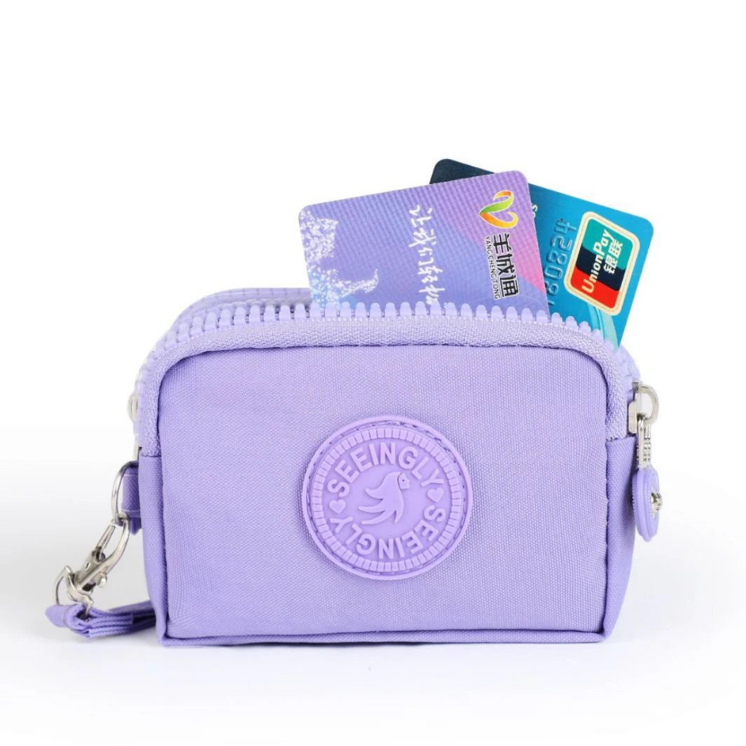 Mini Bag with Triple Zipped Portable Women Wallets Phone Pouch New Fashion Big Capacity Women Wallet Make-up Bag Coin Purse