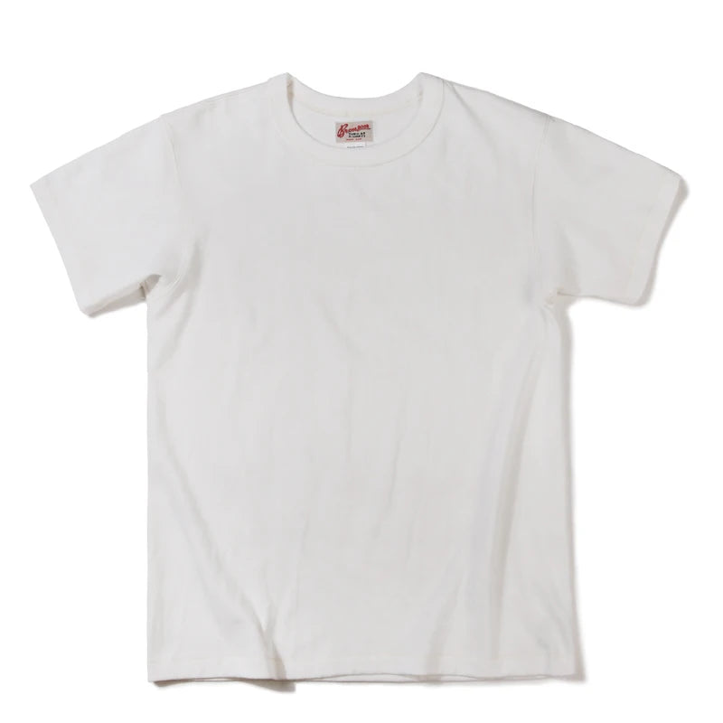 Bronson Heavyweight Seamless Tubular T-Shirt Summer Men's Plain Basic Tee Shirts