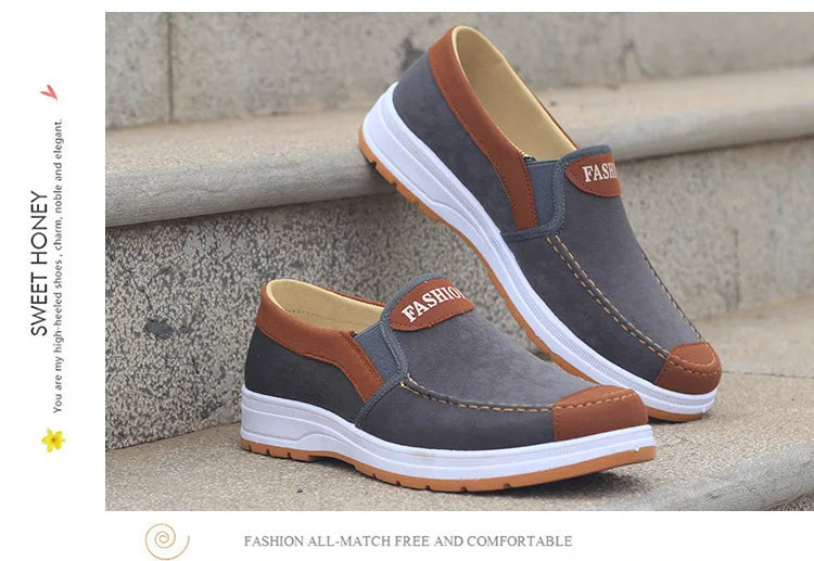 2023 Spring and Autumn Men Fashion Casual Shoes Trend Canvas Shoes Cover Feet Men Flat Shoes Lightweight and Soft Walking Shoes