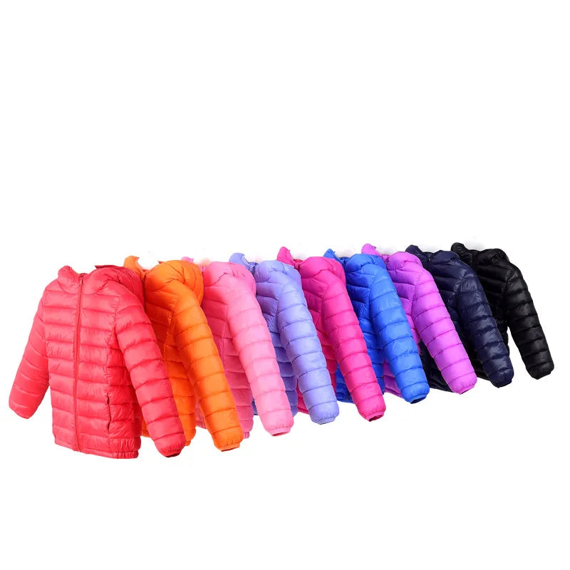 Autumn Winter Kids Down Jackets For Girls Children Clothes Warm  Coats For Boys Toddler Girls Outerwear Clothes 2-12 Years