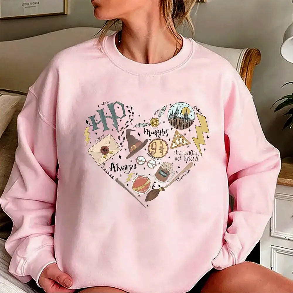 Crewneck Sweatshirt Vacation Tops