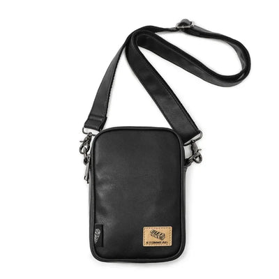 Men's Cross Shoulder Bag Small Crossbody Bags for Man 2024 Leather Fashion Sling Messenger Mobile Phone Bags Mini Male Handbag