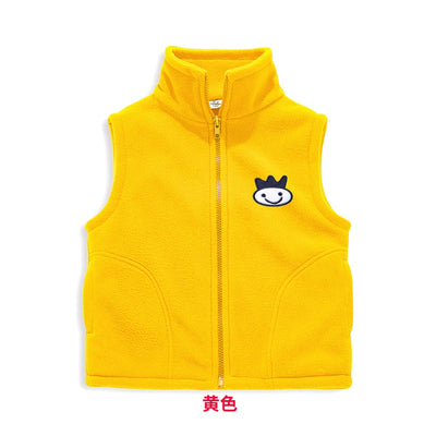 Solid Cartoon Sweater Tank Boy Girl Toddler Kid Baby Spring Autumn Sweater V-Neck Knit Top Fall Fashion Vest Knitwear Clothes