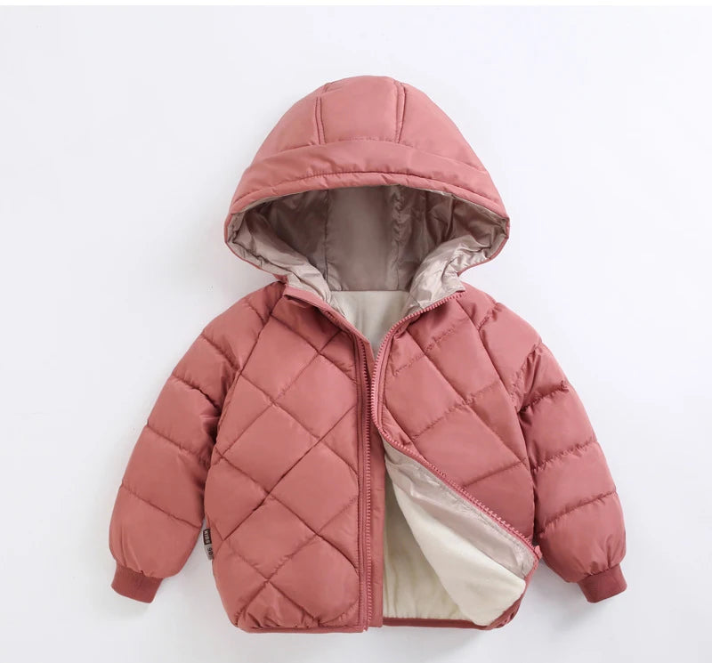 Casual Baby Girls Winter Clothes Kids Light Down Coats with Hoodie Spring Girl Jacket Toddler Children Clothing for Boys Coat