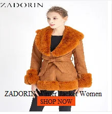 ZADORIN S-5XL Mink Coats Autumn Winter Fluffy Black Faux Fur Coat Women Elegant Thick Warm Faux Fur Jackets For Women 2024 Tops