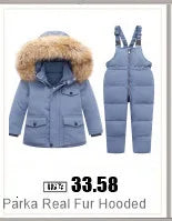 Children Clothing Set Baby Winter Warm Down Jackets parka Boys Thick Jumpsuit Infant overcoat toddler Girl Clothes Kids Snowsuit