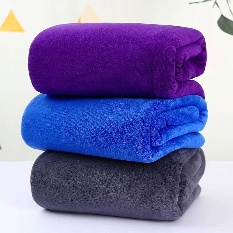 super large Microfiber bath towel, soft, high absorption and quick-drying, sports, thickened non-linting towel