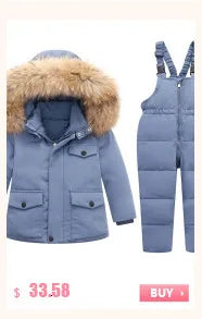 2024 Winter Thicken warm Down jacket Girls clothing kids toddler girl clothes Parka Hooded Children Outerwear Coats snow suit