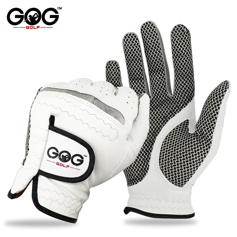 Pack 1 Pc Golf Gloves Men's Left/Right Hand Soft Breathable Pure Sheepskin With Anti-slip Granules Golf Gloves Golf Men