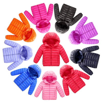 Autumn Winter Kids Down Jackets For Girls Children Clothes Warm  Coats For Boys Toddler Girls Outerwear Clothes 2-12 Years