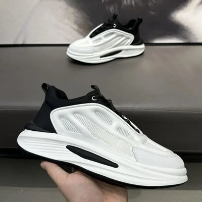 Men's Shoes 2024 New Vulcanized Shoes Summer Breathable Versatile Platform Elevated Sports Casual Shoes Men Outdoor  Sneakers