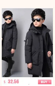 2024 Winter Thicken warm Down jacket Girls clothing kids toddler girl clothes Parka Hooded Children Outerwear Coats snow suit