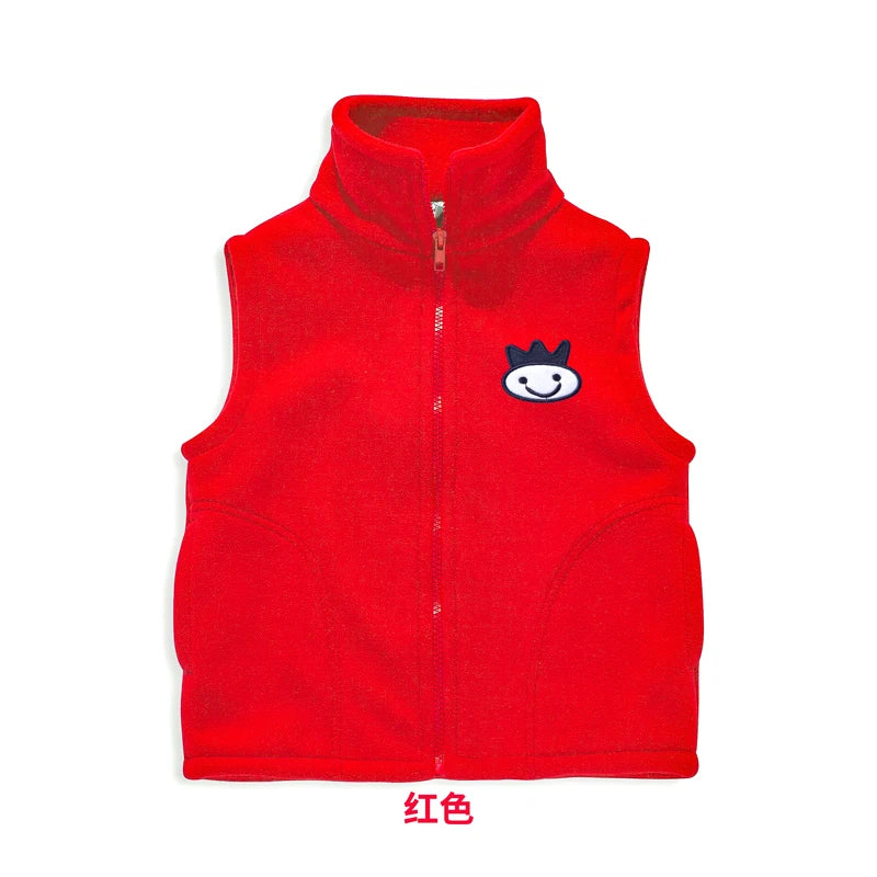 Solid Cartoon Sweater Tank Boy Girl Toddler Kid Baby Spring Autumn Sweater V-Neck Knit Top Fall Fashion Vest Knitwear Clothes