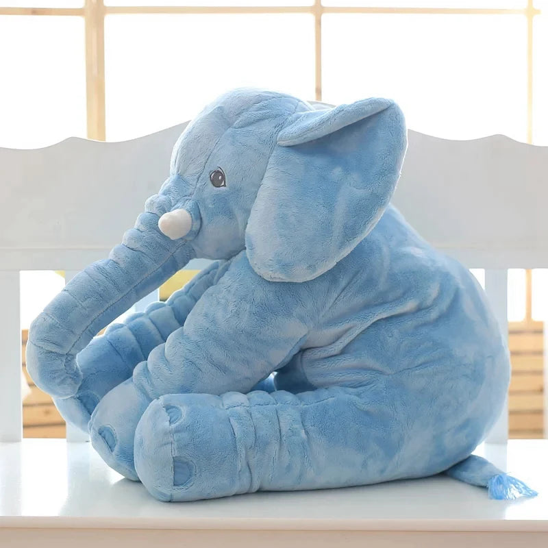 40cm 60cm 80cm Kawaii Plush Elephant Doll Toy Kids Play Back Cushion Cute Stuffed Elephant Child Accompany Doll Xmas Gift