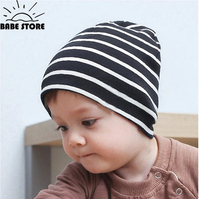 Fashion Solid Color Kids Hats Toddler Baby Boy Girl Infant Cotton Soft Warm Earmuffs Hat Beanies Cap Winter Knitted Newborn Hat