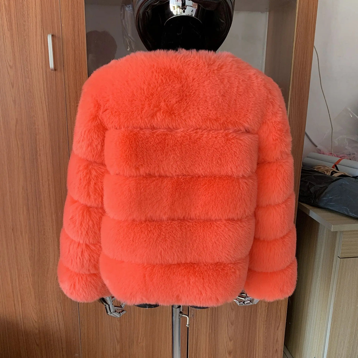 Winter coat for faux fur coat women new outerwear Fox fur short coat Fake fur  jacket furry fluffy jacket luxury woman fur Fake