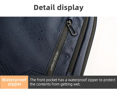 HK Slim Backpack For Men 15.6 Inch Laptop Bags Waterproof Minimalist Business Backpack With USB Charging Casual Travel Work Bag