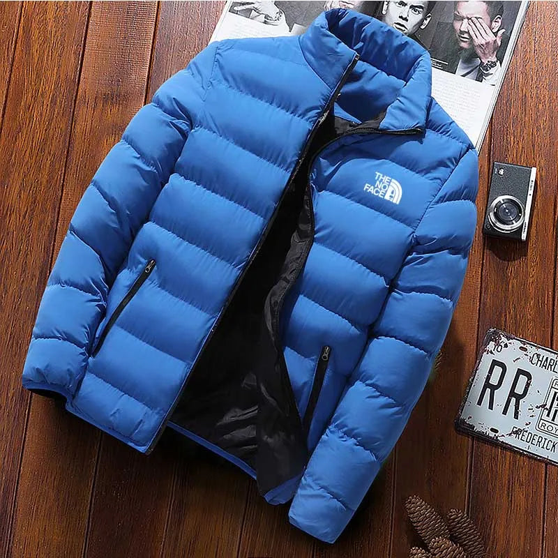 Winter New Thick Men Warm Parka Jackets Casual Men's Outwear Coats Solid Stand Collar Male Windbreak Cotton Padded Down Jacket