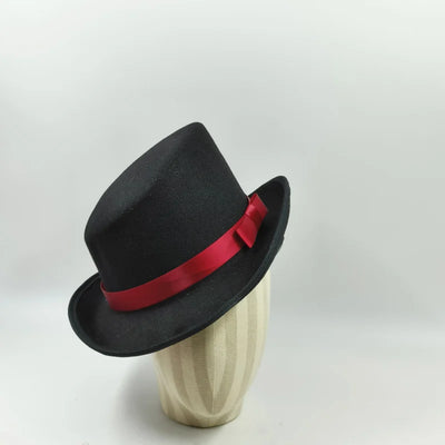 Men Top hat Magician Presidential high hat British jazz top hats male gentleman flat felt hat 2024 sombrero de copa británico