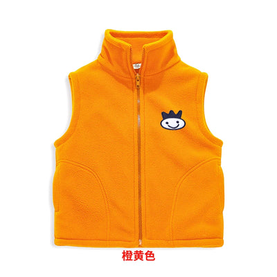 Solid Cartoon Sweater Tank Boy Girl Toddler Kid Baby Spring Autumn Sweater V-Neck Knit Top Fall Fashion Vest Knitwear Clothes