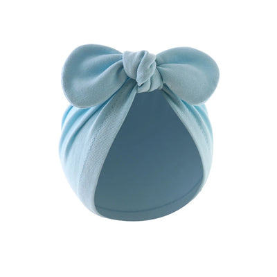 Children Rabbit Ear Turban Hat Baby Indian Knot Bows Hats Newborn Toddler Ball Tie Caps Kids Earmuffs Beanie Hair Accessories