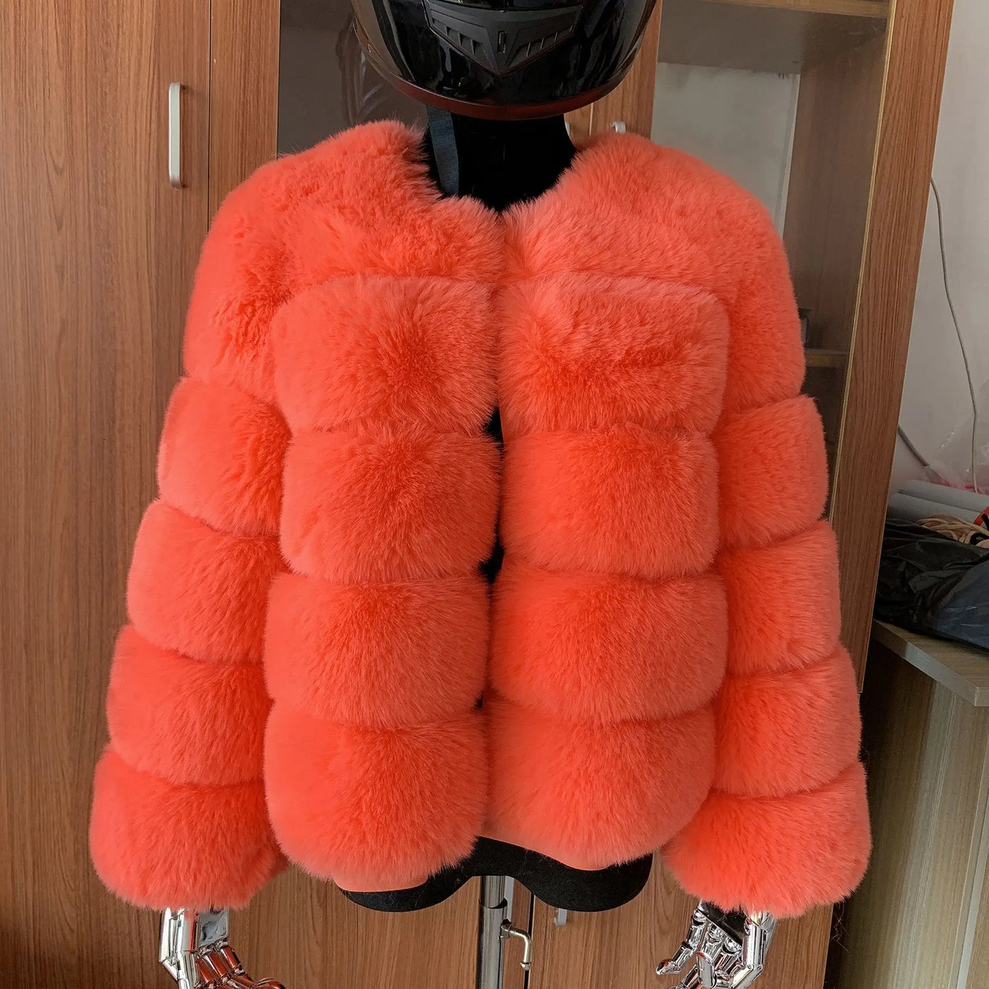 Winter coat for faux fur coat women new outerwear Fox fur short coat Fake fur  jacket furry fluffy jacket luxury woman fur Fake