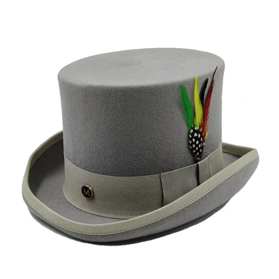 Men Top hat Magician Presidential high hat British jazz top hats male gentleman flat felt hat 2024 sombrero de copa británico