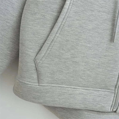 Unisex style Double Pockets Oversize Loose Sweatshirts Outerwear Top