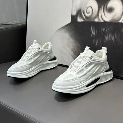 Men's Shoes 2024 New Vulcanized Shoes Summer Breathable Versatile Platform Elevated Sports Casual Shoes Men Outdoor  Sneakers