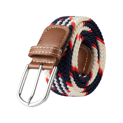 107/120/130cm UNISEX Casual Knitted Pin Buckle Women Belt Woven Canvas Elastic Expandable Braided Stretch Jeans Belts for Men