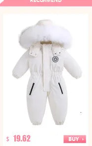 2024 Winter Thicken warm Down jacket Girls clothing kids toddler girl clothes Parka Hooded Children Outerwear Coats snow suit