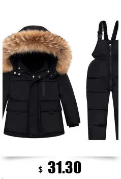 2024 Winter Thicken warm Down jacket Girls clothing kids toddler girl clothes Parka Hooded Children Outerwear Coats snow suit