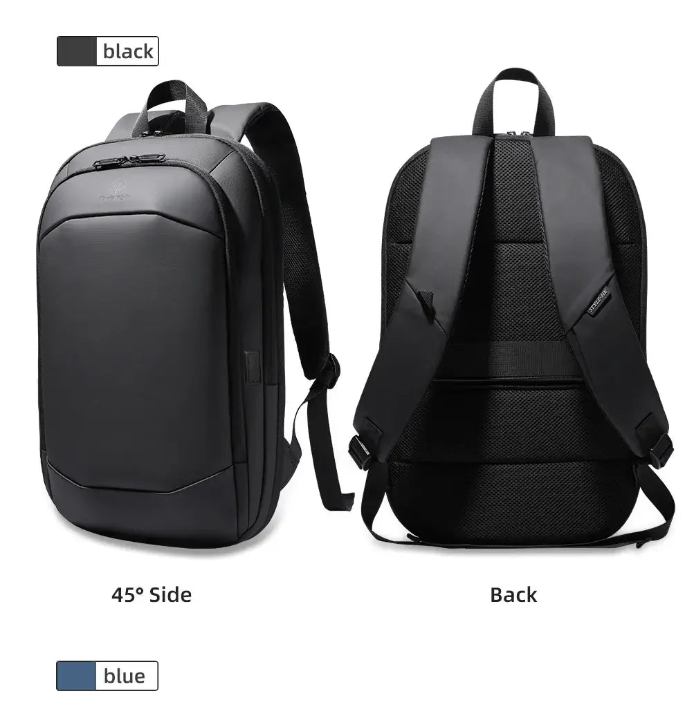 HK Business Backpack For Men Expandable Waterproof 17" Laptop Bags Daily Work School Backpack YKK Zipper Slim Backpack With USB