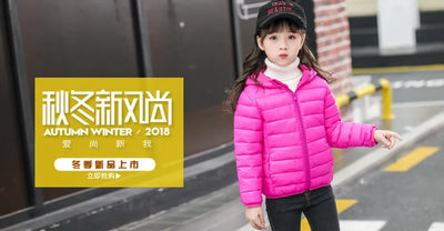 Autumn Winter Kids Down Jackets For Girls Children Clothes Warm  Coats For Boys Toddler Girls Outerwear Clothes 2-12 Years