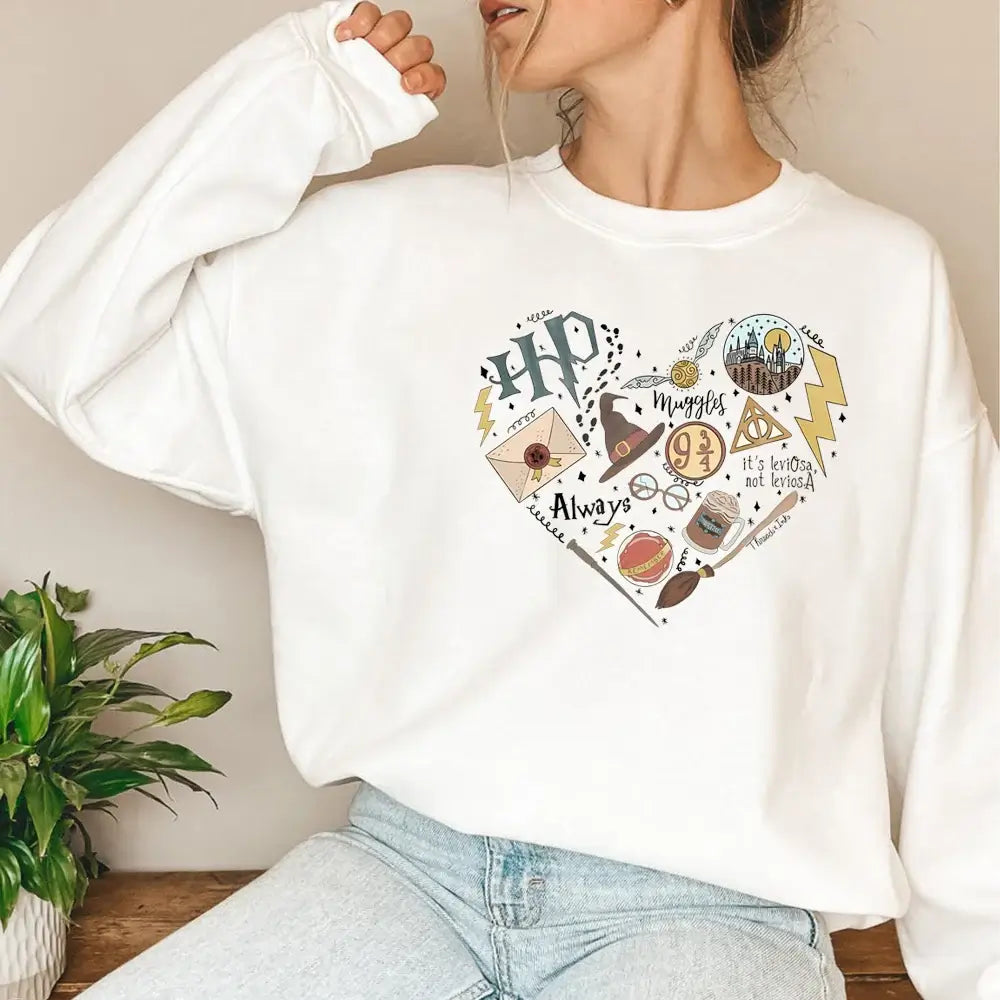 Crewneck Sweatshirt Vacation Tops