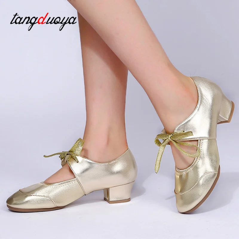 adult professional dance shoes women ballroom latin dance shoes high heeled ladies shoes square heel buty damskie