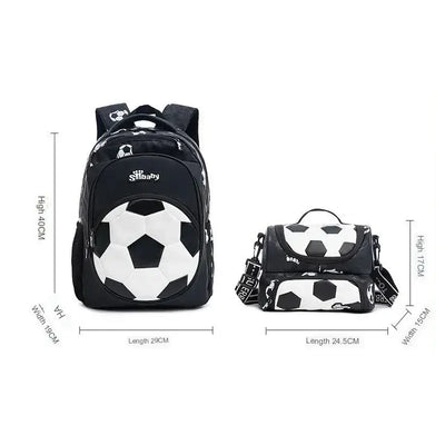 Football School Bags for Boys Shoulder Backpack Bagutte Children Spinal Protection Light Big Capacity Waterproof Backpack Kids