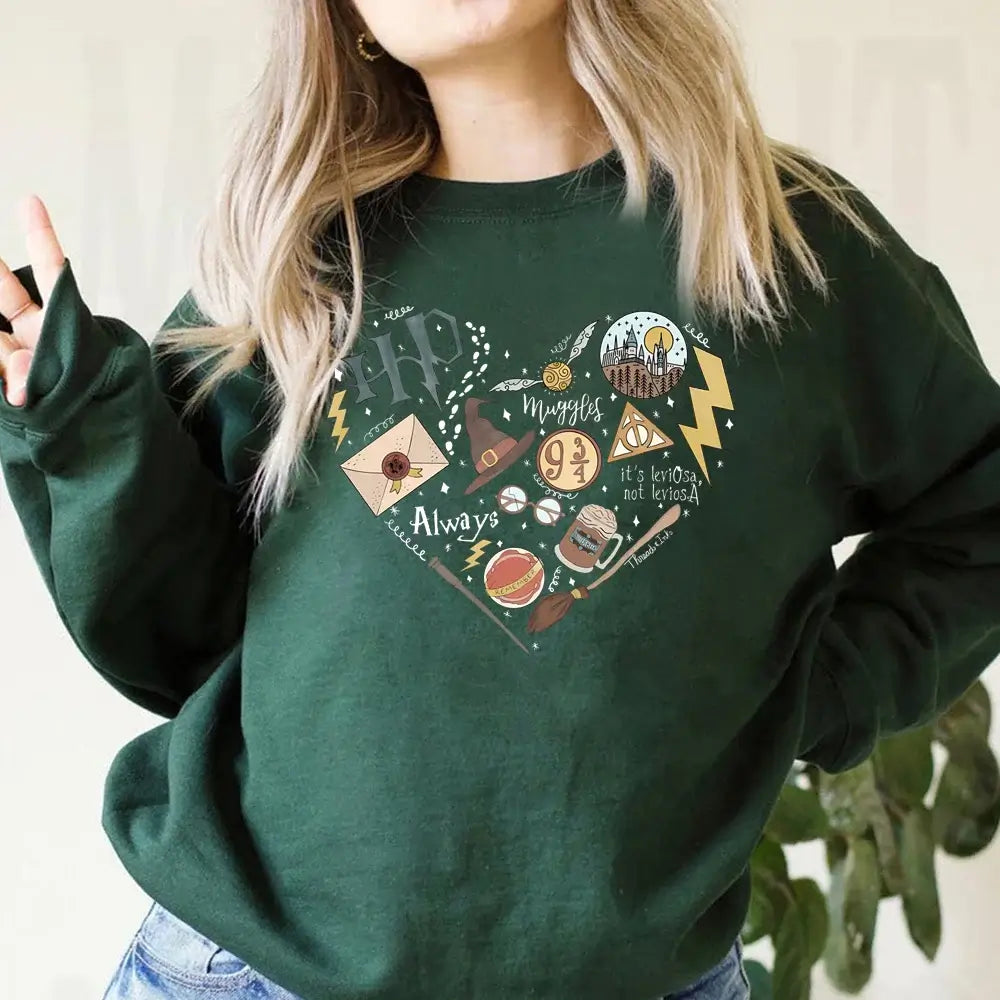 Crewneck Sweatshirt Vacation Tops